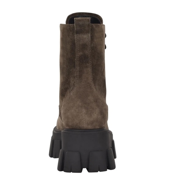 NIB Marc Fisher Happy Combat Lug Sole Lace Up Boot - Picture 3 of 12